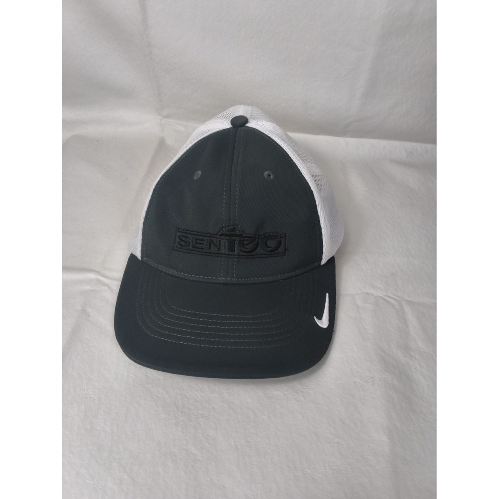 Nike Golf Trucker Hat Medium Fitted Stretch Dark Gray Sentoo Logo Performance